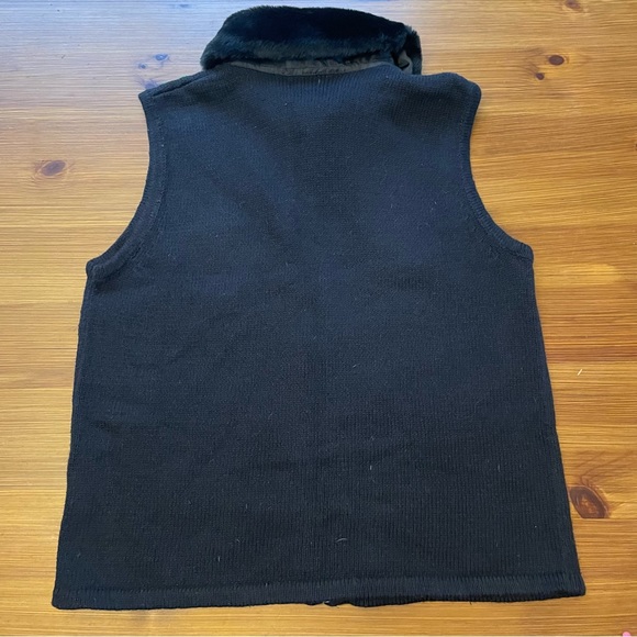 Vintage Y2K Designers Originals Studio Joy Christmas Dogs Zip-Up Vest - Small - Picture 8 of 10